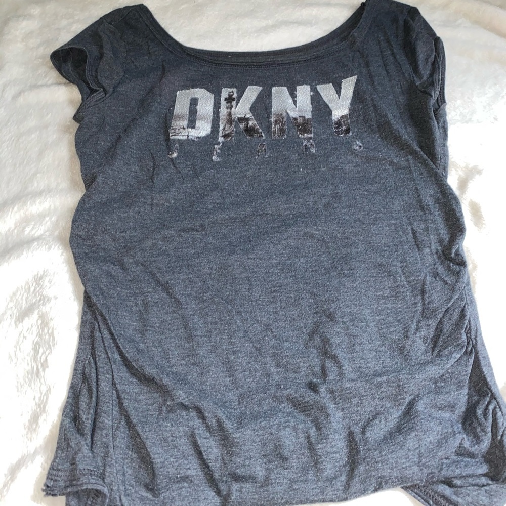 DKNY tee shirt rugged style lettering